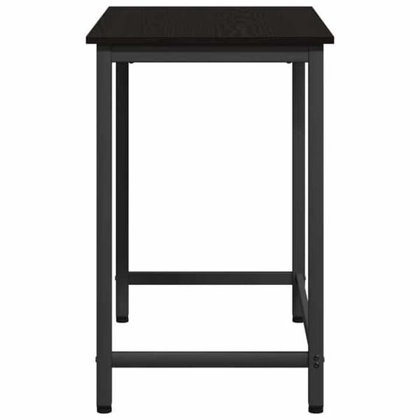 Maison Exclusive - bord Egetræ sort 100 x 50 x 76,5 cm Ingeniørtræ og stål