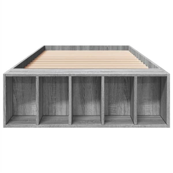 Maison Exclusive - Sängram utan madrass sonoma grå 100x200 cm