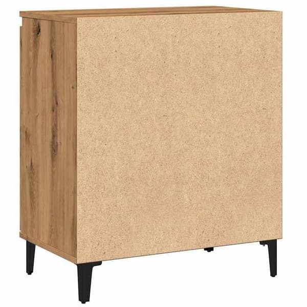 Maison Exclusive - Buffet i egetræ, håndlavet 60x35x70 cm, ingeniørtræ