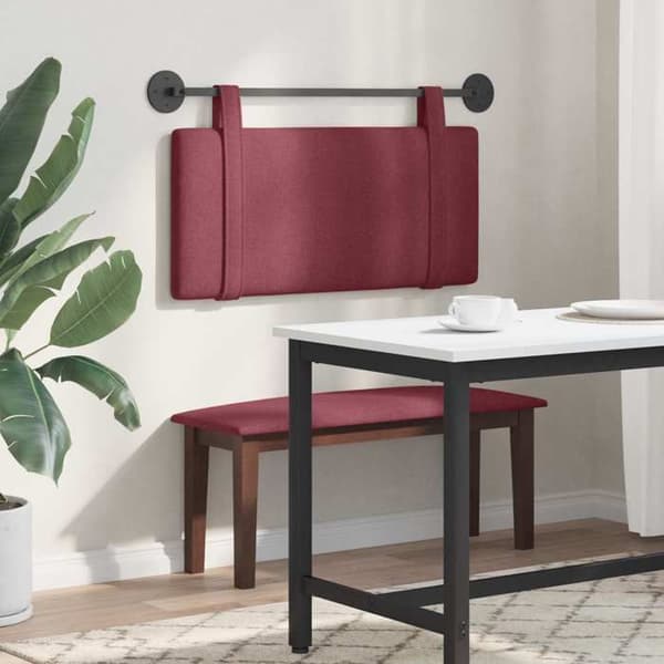 Maison Exclusive - Hängande sänggavel Bordeaux Tyg