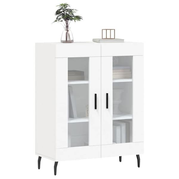 Maison Exclusive - Vit buffé 69,5x34x90 cm ingenjörsträ