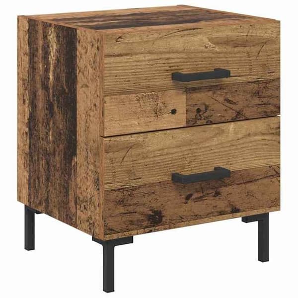 Maison Exclusive - Sängbord 2 st Antik trä 40 x 35 x 47,5 cm