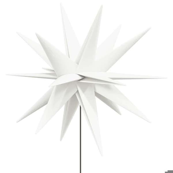 Maison Exclusive - Julbelysning med vikbar vit LED-pinne 57 cm