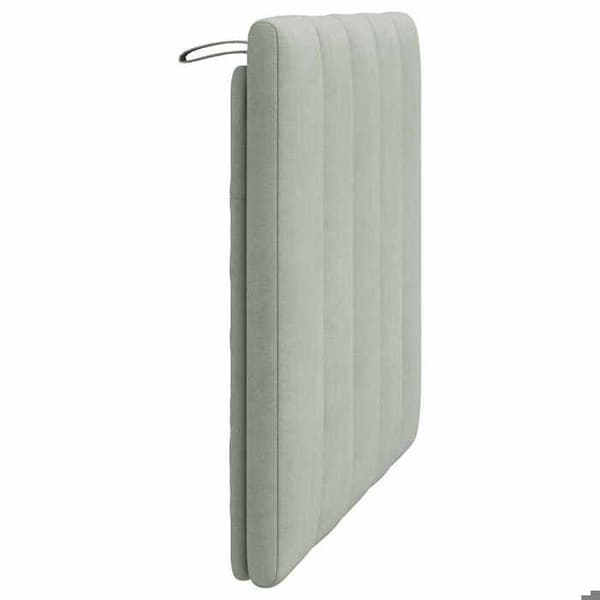 Maison Exclusive - Huvudgavelkudde Hanko ljusgrå 90 cm sammet
