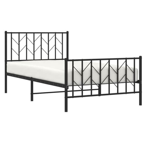 Sängynrunko - MAISON EXCLUSIVE - Maison Exclusive - 100 x 190 cm - Musta - Teräs Svart