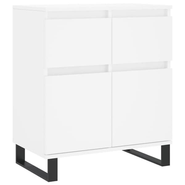Maison Exclusive - Buffé Vit 60x35x70 cm Ingenjörsträ
