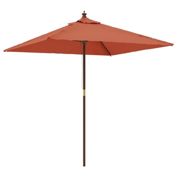 Maison Exclusive - Puutarhaparasiolilla, jossa on savimastot 198x198x231 cm