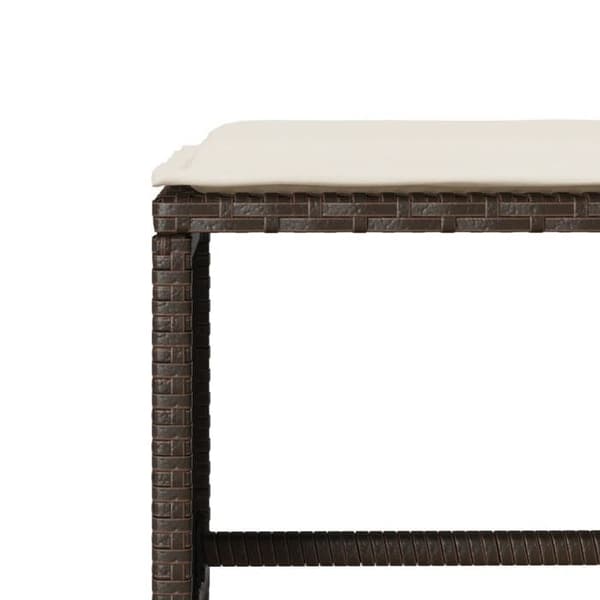Maison Exclusive - Trädgårdsmöbler med kuddar 6 delar brun flätad resin