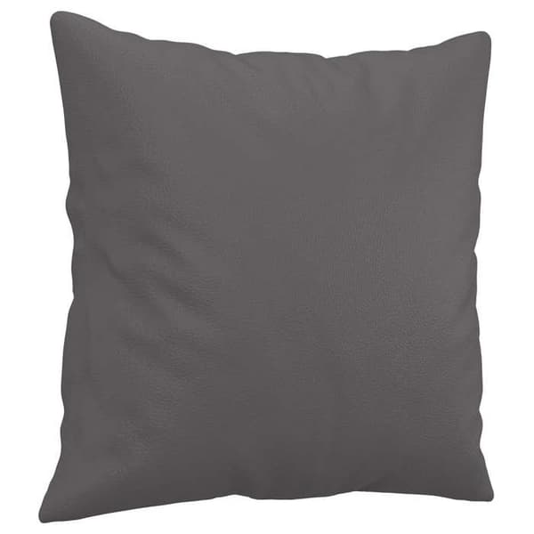 Maison Exclusive - Soffa 2 platser med grå kuddar 120 cm konstläder
