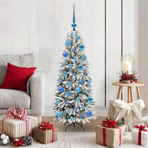 Maison Exclusive - Konstgjord Julgran Vit 120 cm Vit