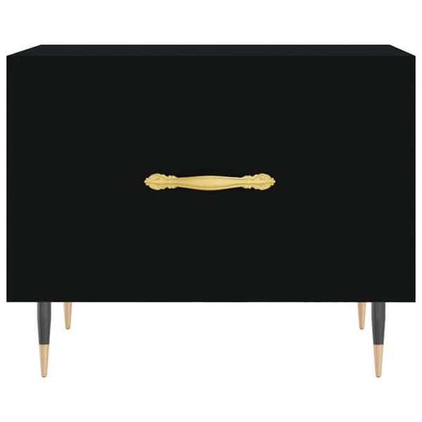 Maison Exclusive - 2 stk. sorte sofaborde 50x50x40 cm i ingeniørtræ