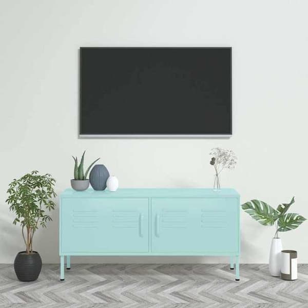 Maison Exclusive - TV-møbel Mintgrøn 105x35x50 cm Stål