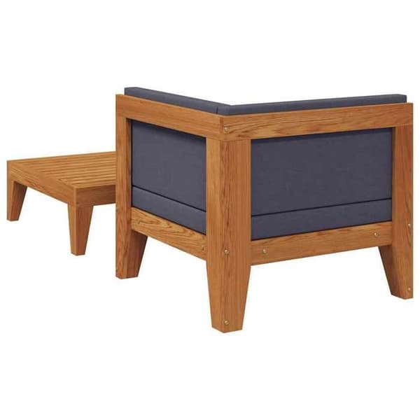 Maison Exclusive - Havegruppe 2 stk med puder i solid akacietræ