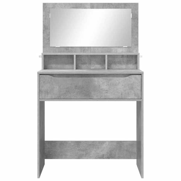 Maison Exclusive - Sminkbord för sovrum Grå betong 80 x 39,6 x 135 cm Betonggrå