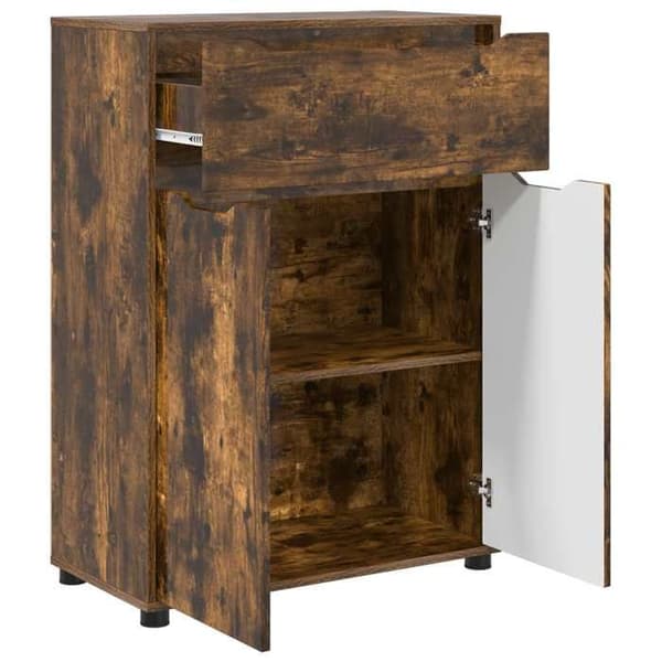 Maison Exclusive - Badeværelsesskab Røget eg 72,5 x 36,5 x 100 cm