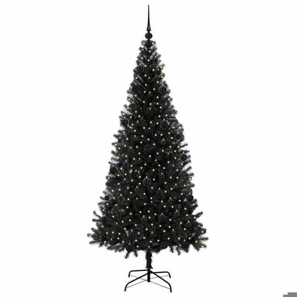 Maison Exclusive - Svart Julgran 210 cm PVC Svart