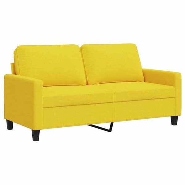 Maison Exclusive - 2-personers sofa i lys gul 140 cm stof