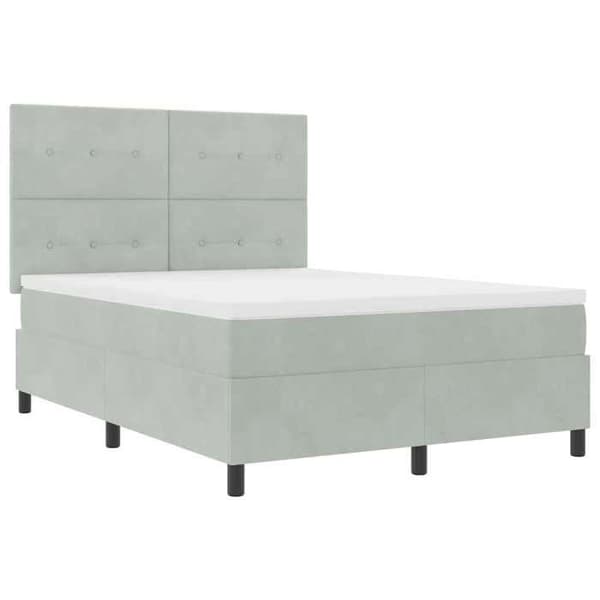 Maison Exclusive - LED-jousipatja Harmaa 140 x 190 cm Sametti