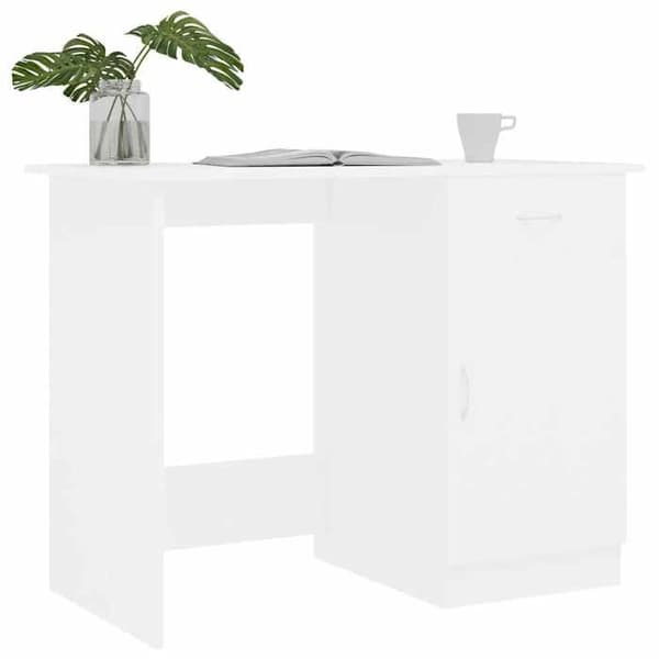 Maison Exclusive - Kontor Vit 100x50x76 cm Ingenjörsträ