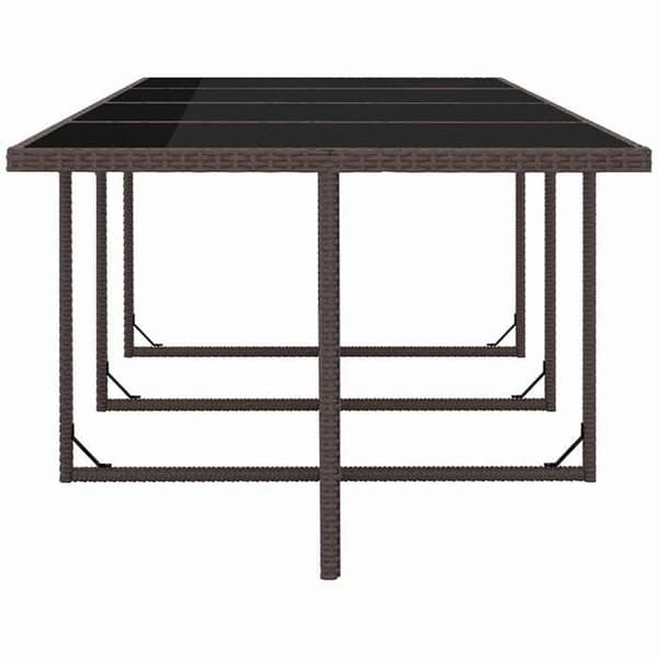 Maison Exclusive - Utomhusmatgrupp med kuddar 13 delar Flätad resin
