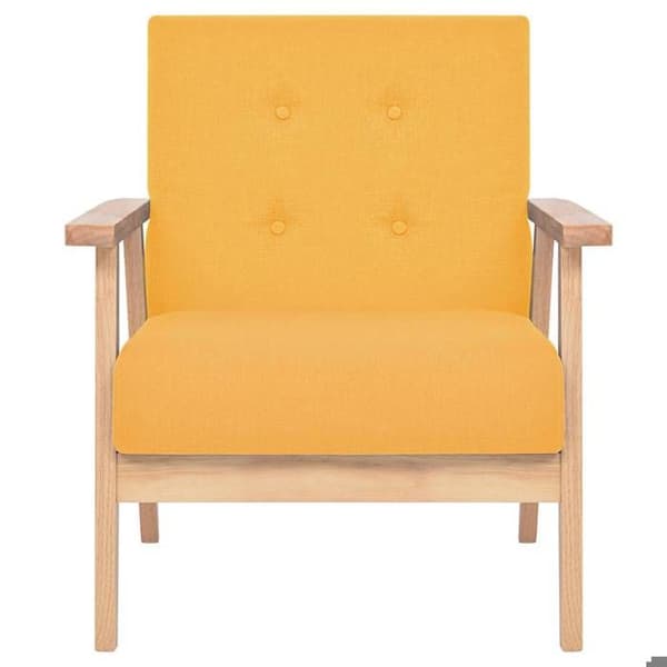 Maison Exclusive - Sæt af 2 sofaer i gul stof Gul