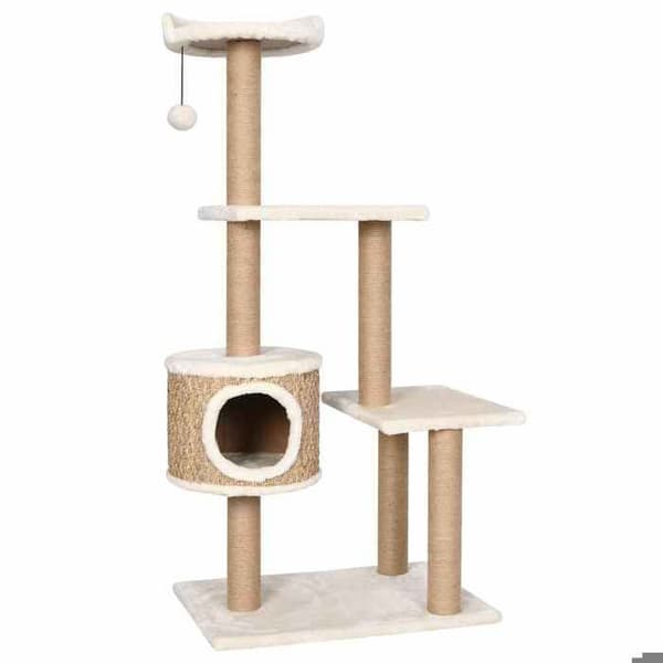 Maison Exclusive - Kattträd med klösträningar 123 cm Havsörter beige