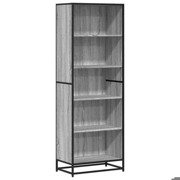Maison Exclusive - Bibliotek Sonoma grå 60x35x170,5 cm ingenjörsträ