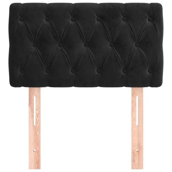 Maison Exclusive - Musta pääty 80x7x78/88 cm Sametti Svart