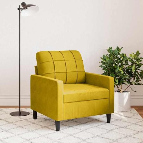 Maison Exclusive - Gul Fåtölj 60 cm Sammet