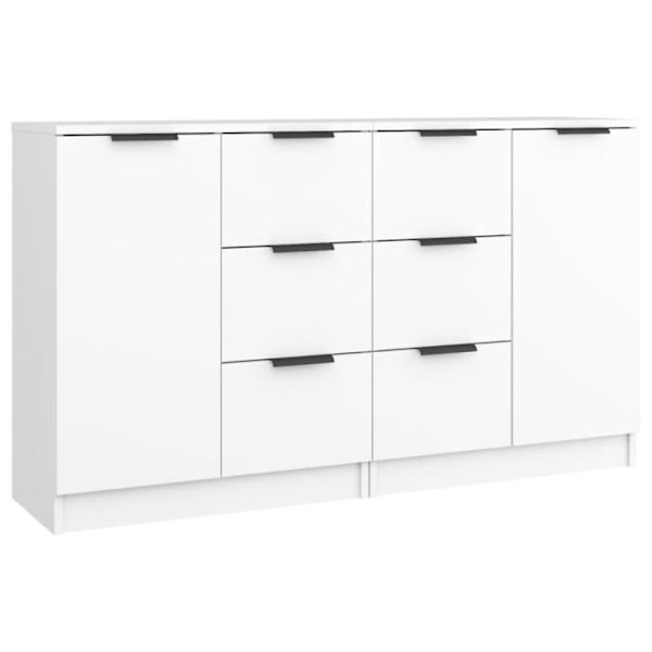 Sideboards - Konstruerat trä - Vit - 2 dörrar - 60x30x70 cm Vit