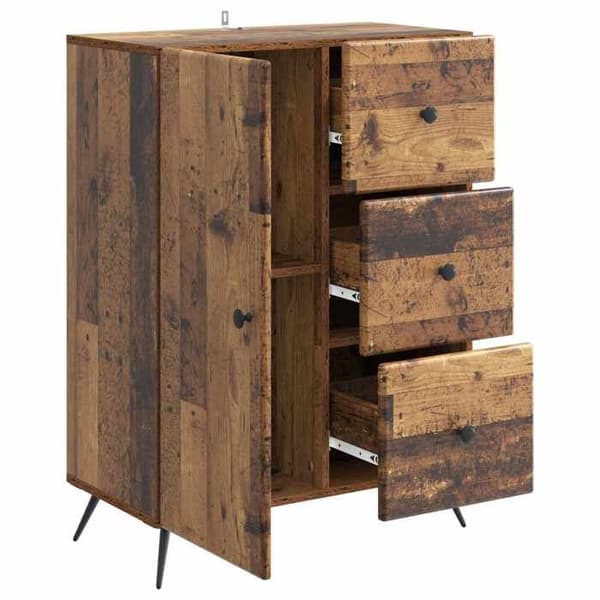 Maison Exclusive - Buffet Vanha puu 66 x 34,5 x 90 cm Insinööripuu Ej specificerat