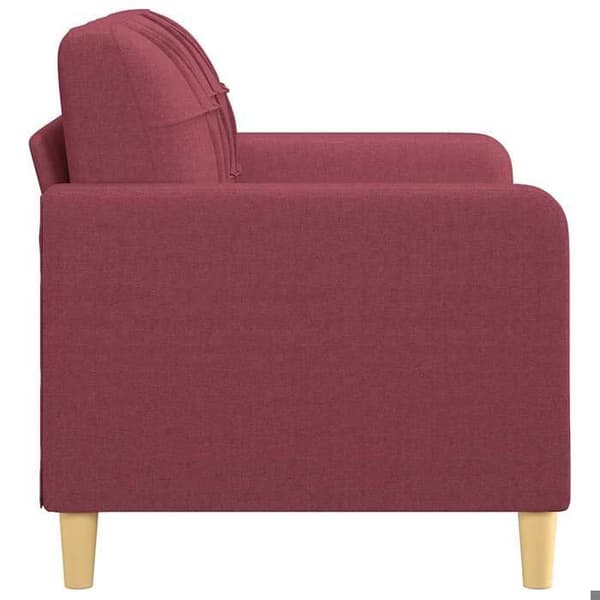 Maison Exclusive - 2-personers sofa i Bordeaux rød 120 cm stof