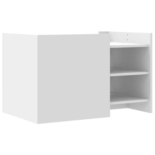 Maison Exclusive - Låg bord vit 80x50x50 cm ingenjörsträ Vit