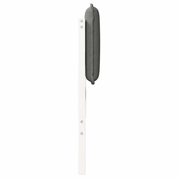Maison Exclusive - Klädd sänggavel Vit och ljusgrå 90 cm Massivt trä