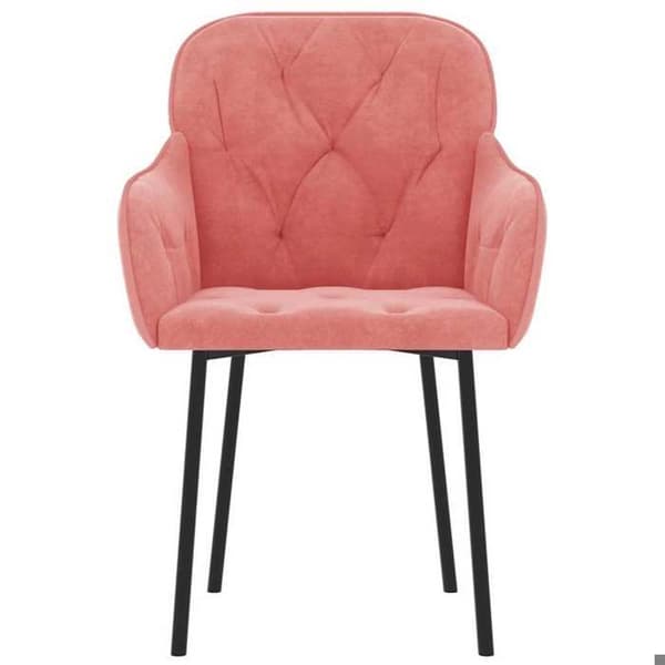 Maison Exclusive - Matstolar set om 2 Rosa Sammet