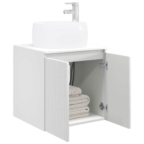 Exklusiv möbel - Väggmonterad handfat vanity Vit 49,5 x 44,5 x 66 cm Vit