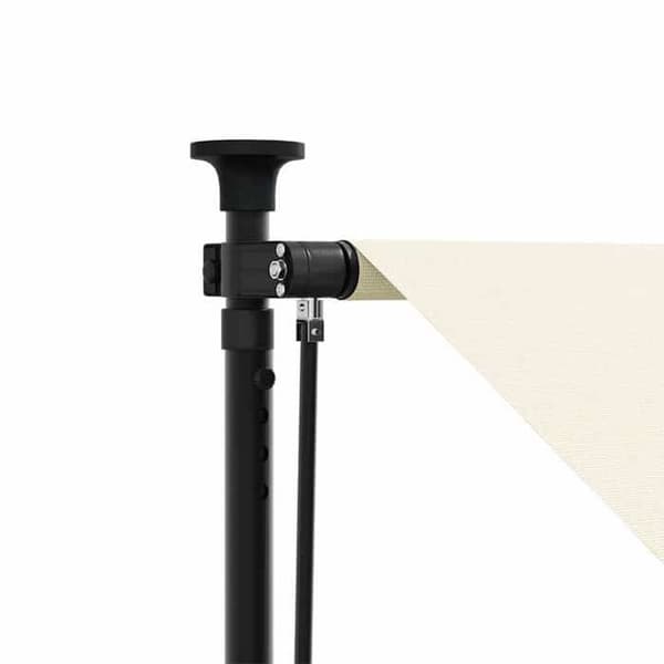 Maison Exclusive - Retractable awning cream 250x150 m tyg och stål Grädde