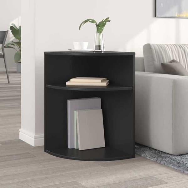 Sido bord - MAISON EXCLUSIVE - 39,7 x 39,7 x 60 cm - Svart - Ingenjörsträ - Rektangulär Svart