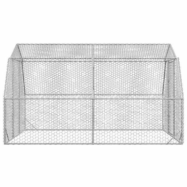 Hønsehus - EKSKLUSIVT HUS - 2,5x4x2,25 m - Galvaniseret stål - Hexagonal net mod rovdyr - Låselig dør