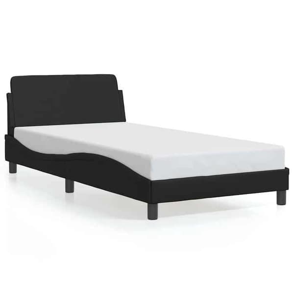 Maison Exclusive - Sängram Dover svart 100x200 cm konstläder