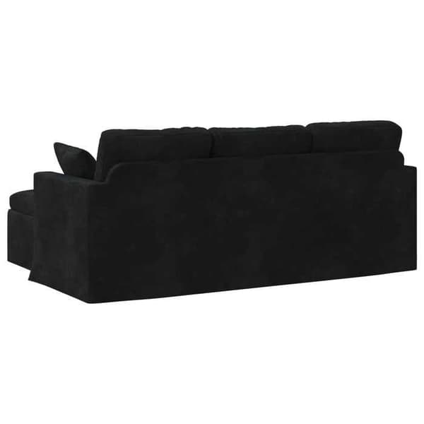 Maison Exclusive - Musta Sohva 198 x 134 x 80 cm Sametti