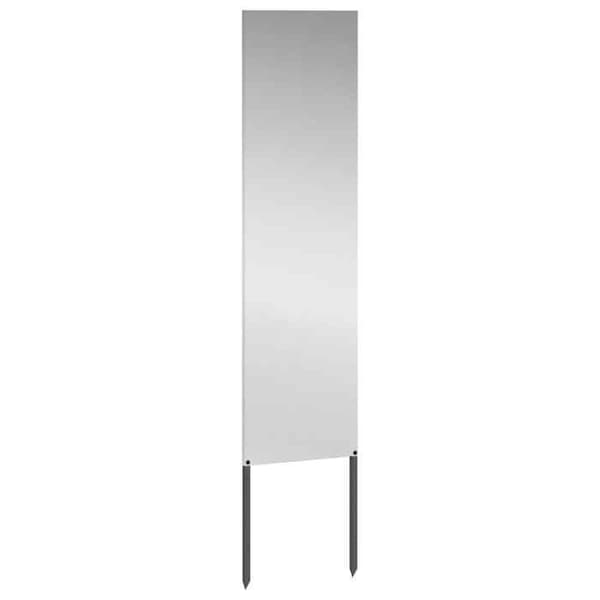 Trädgårdsskärm - EXKLUSIV HEM - Silverfretwork - 32 x 140 cm - Matt stål - Silverfärgad Silver