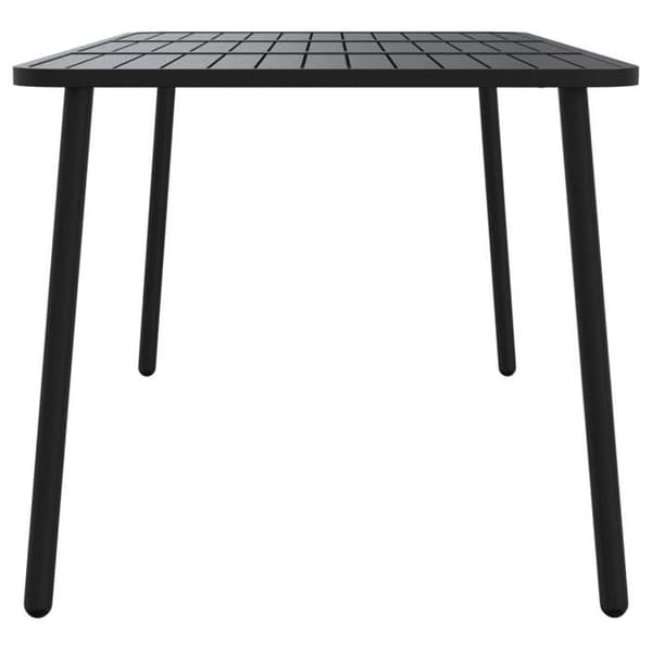 Maison Exclusive - Antrasiitti puutarhapöytä 165x80x71 cm terästä