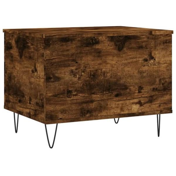 Maison Exclusive - Sofabord Røget eg 60x44,5x45 cm Ingeniørtræ