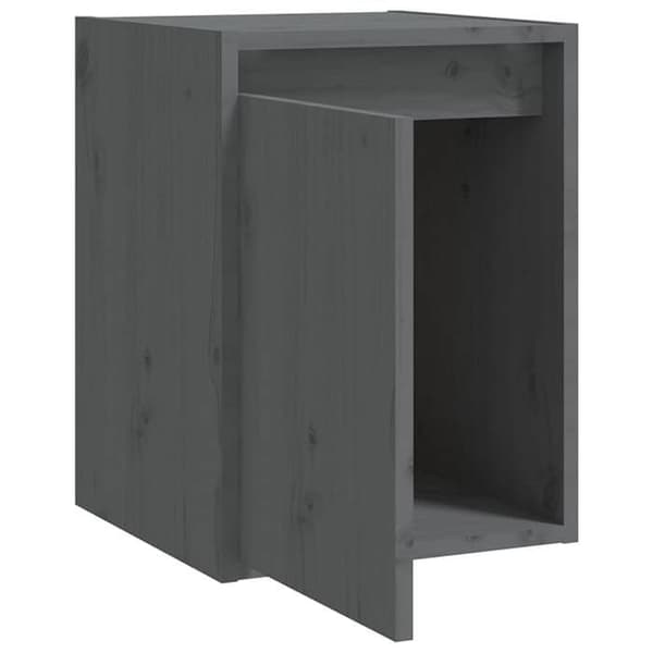 Seinäkaappi - EXCLUSIVE KOTI - 2 kpl - Harmaa - Massiivipuu - 30x30x40 cm Grå