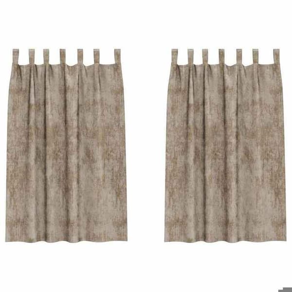 Maison Exclusive - Samettiverhot 2 kpl Champagne 175 x 140 cm Sametti