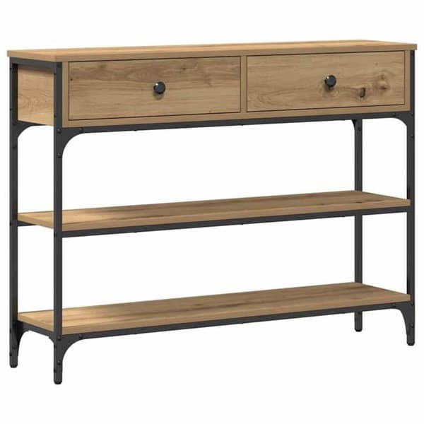 Maison Exclusive - Konsolbord Ek hantverk 100 x 25 x 75 cm