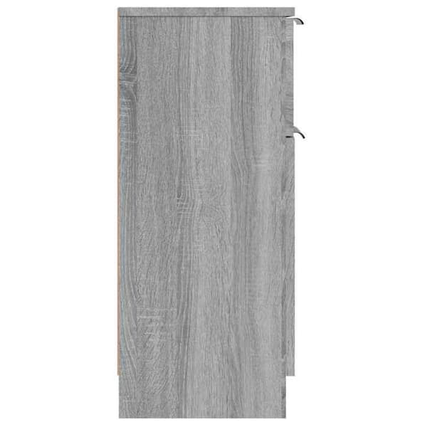 Maison Exclusive - Buffé Sonoma grå 30x30x70 cm Ingenjörsträ