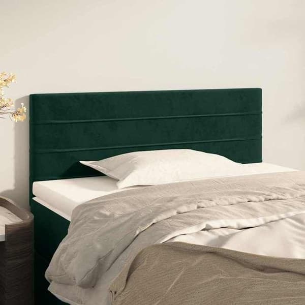 Maison Exclusive - Mörkgrön sänggavel 100x5x78/88 cm Sammet