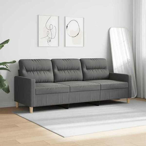 Maison Exclusive - 3-personers sofa i mørkegrå 180 cm stof